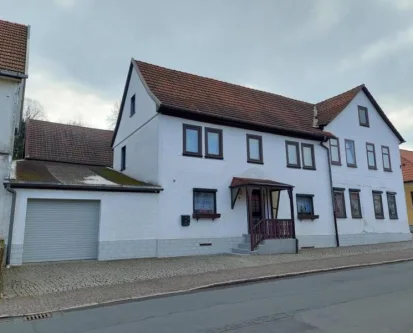 Objektansicht - Gastgewerbe/Hotel kaufen in Waltershausen , Thür - Wohn- und Geschäftshaus mit Nebengebäude und Garage im OT Schmerbach