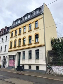 Hausfront - Wohnung kaufen in Leipzig - Eigentumswohnung in zentrumsnaher Lage von Leipzig für Kapitalanleger 