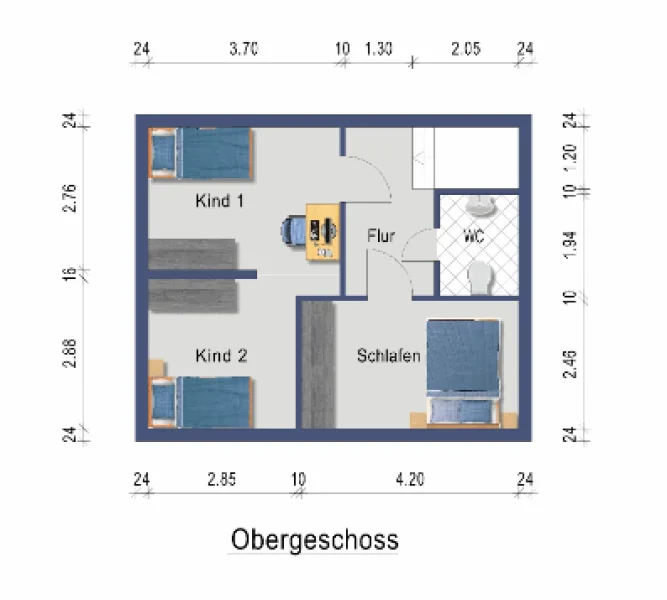 Grundriss Obergeschoss