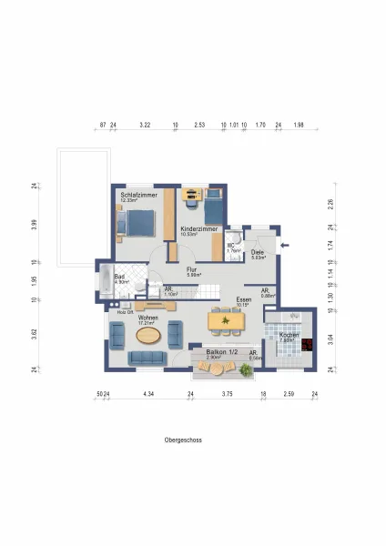 Grundriss 1. Obergeschoss