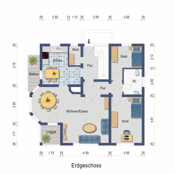 Grundriss Erdgeschoss