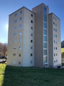 Außenansicht 1 - Wohnung kaufen in Wehingen - 3-Zimmer-Wohnung mit toller Aussicht