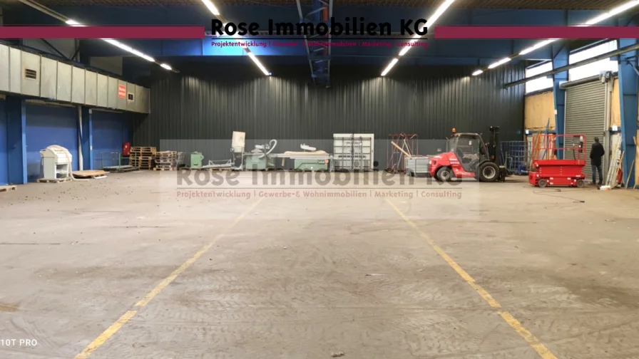 Nutzungseinheit - Halle/Lager/Produktion mieten in Minden - ROSE IMMOBILIEN KG: Lagerhalle mit Kranbahn in Minden-Süd!