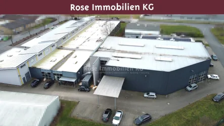  - Halle/Lager/Produktion mieten in Espelkamp - ROSE IMMOBILIEN KG: Produktion mit Hochregallager und Verwaltung!