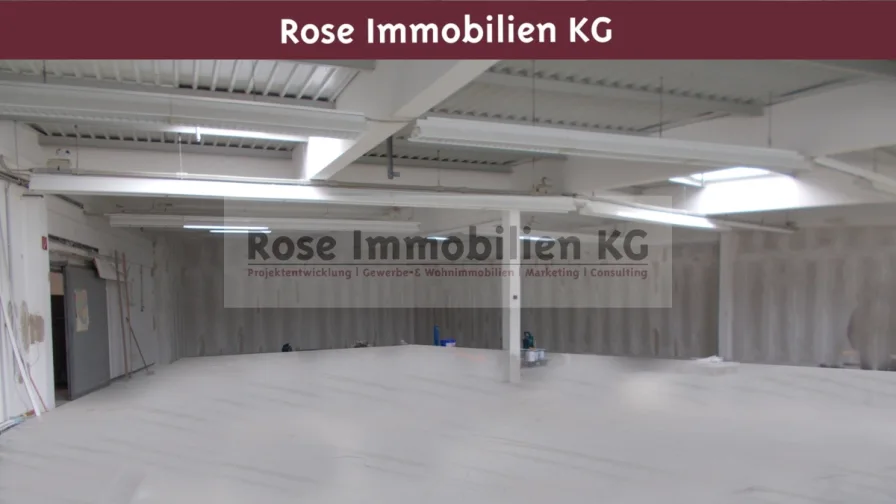 Halle - Halle/Lager/Produktion mieten in Löhne - ROSE IMMOBILIEN KG: Lagerflächen mit  Rampen!