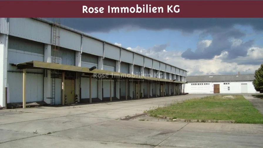 Ansicht - Halle/Lager/Produktion kaufen in Küstriner Vorland - ROSE IMMOBILIEN KG: Lager-/Produktion zu verkaufen!