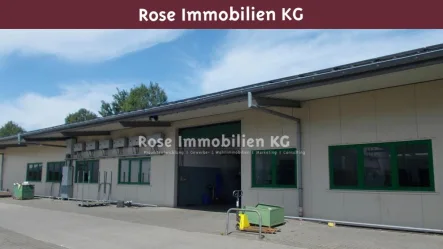 Ansicht - Halle/Lager/Produktion mieten in Rahden , Westf - ROSE IMMOBILIEN KG: Produzieren - Lagern - Kommissionieren - Verteilen in Rahden!