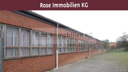 Ansicht - Halle/Lager/Produktion mieten in Rinteln - Rose-Immobilien-KG: Lager-/Produktionshalle in Rinteln zu vermieten!