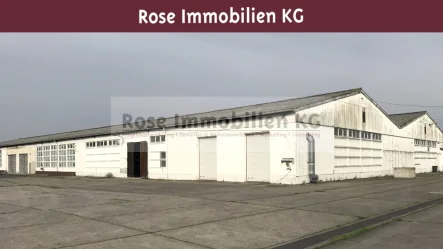 Halle 10 - Halle/Lager/Produktion mieten in Küstriner Vorland - ROSE IMMOBILIEN KG: Lagerhalle mit Bürofläche zu vermieten!