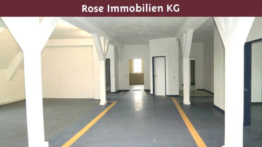 Großraumbüro - Büro/Praxis mieten in Bünde - ROSE IMMOBILIEN KG: Büro - Atelier - Wohnen! Hier ist vieles möglich!