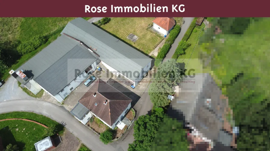  - Halle/Lager/Produktion kaufen in Porta Westfalica - ROSE IMMOBILIEN KG: Arbeiten und Wohnen auf einem Grundstück! Oder investieren Sie in ein Renditeobjekt!