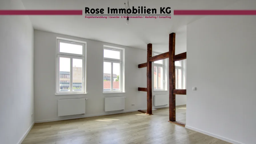 Wohnzimmer - Wohnung mieten in Minden - Charmante Altbauwohnung in der Mindener Innenstadt zu vermieten!