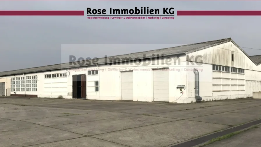 Halle 10 - Halle/Lager/Produktion kaufen in Küstriner Vorland - ROSE IMMOBILIEN KG: Lagerhalle mit Bürofläche zu verkaufen!