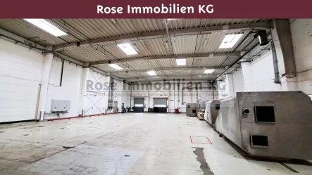 Halle - Halle/Lager/Produktion mieten in Löhne - ROSE IMMOBILIEN KG: Lagerhalle mit Büro und Außenfläche nahe der BAB 30 in Löhne zu vermieten!