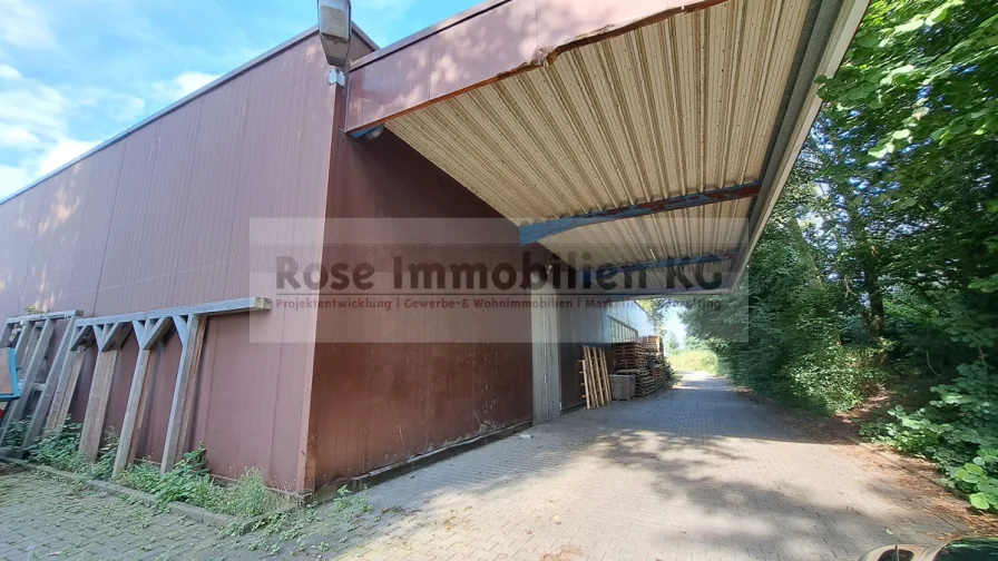 Ansicht - Halle/Lager/Produktion mieten in Bad Oeynhausen - ROSE IMMOBILIEN KG: Lager -/Werkstatthalle im Gewerbegebiet Bad Oeynhausen zu vermieten!