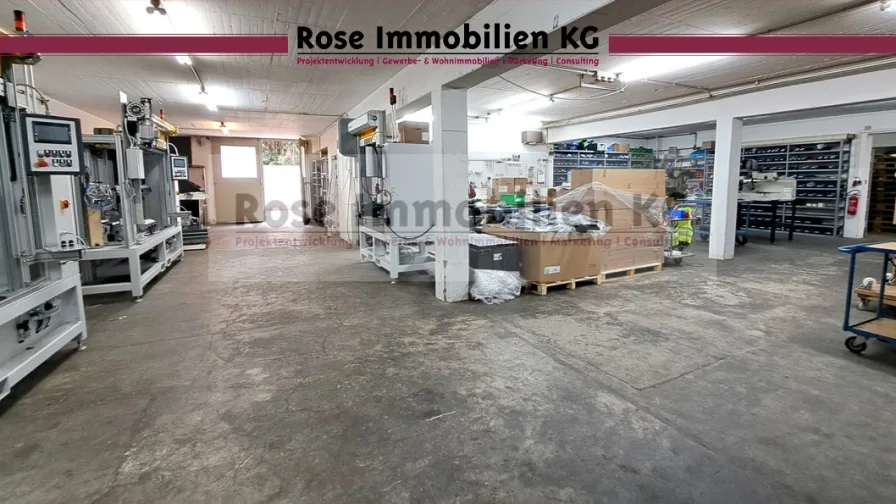 Lager/Produktion - Halle/Lager/Produktion mieten in Bünde - ROSE IMMOBILIEN KG: Lager-/ Produktion mit Büro in Bünde zu vermieten!