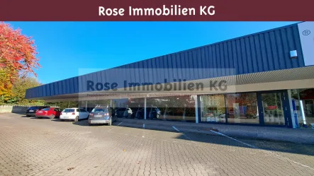 Ansicht - Laden/Einzelhandel mieten in Bünde - ROSE IMMOBILIEN KG: Hier werden Sie schon von der BAB 30 gesehen!!!!! Optimale Ausstellungsfläche.