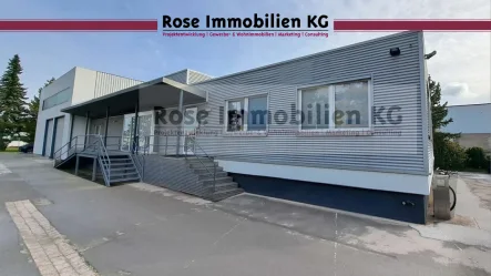 Ansicht - Halle/Lager/Produktion mieten in Minden - ROSE IMMOBILIEN KG: Büro mit Ausstellung und Lagerhalle in Minden-West zu vermieten!