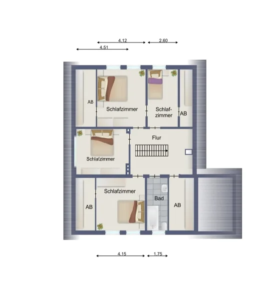 Grundriss - Obergeschoss