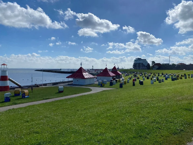 Blick auf den Grünstrand