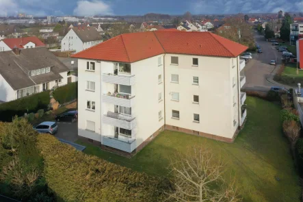 Luftbild - Wohnung kaufen in Minden - Über den Wolken - Eigentumswohnung im 3. OG