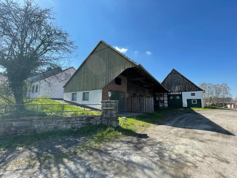 Außenansicht Stallungen - Haus kaufen in Unna - Unna-Billmerich! Historisches Fachwerk- Deelenhaus von 1777 mit Remise