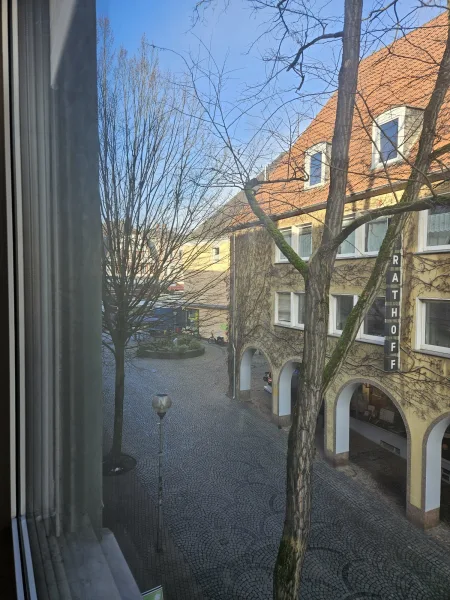 Blick aus dem Wohnzimmer