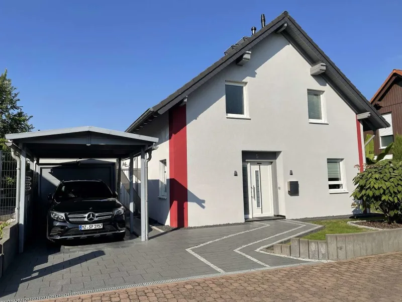 Hausansicht - Haus kaufen in Dienheim - ImmobilienPunkt*** Modernes Einfamilienhaus in toller Neubaulage