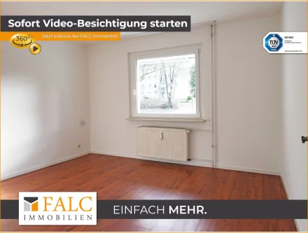 Schlafzimmer 1 - Wohnung mieten in Heiligenhaus - 3 Zimmer Wohnung mit Südbalkon in ruhiger Lage zu vermieten!