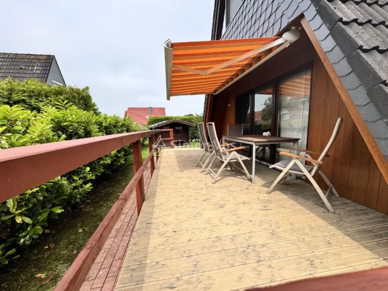 Terrasse - Haus kaufen in Krummhörn - Greetsiel - Greetsiel: TOP! Voll ausgestattetes Ferienhaus zu verkaufen