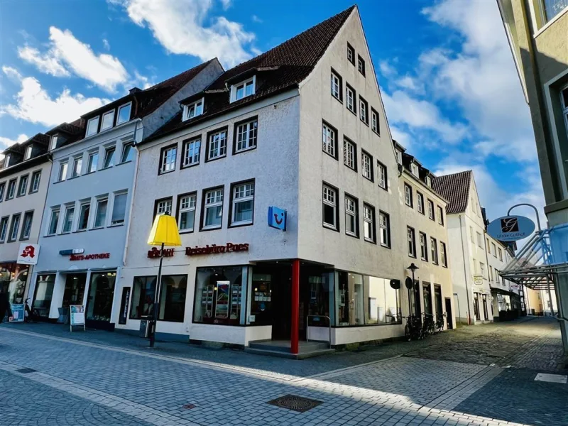 Außenansicht - Zinshaus/Renditeobjekt kaufen in Soest , Westf - Attraktives Wohn- und Geschäftshaus in der Soester Fußgängerzone!