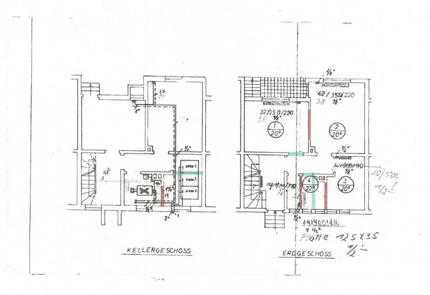 Grundrisse KG, EG