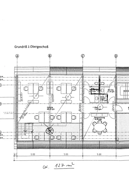 Grundriss 2.OG Büro links