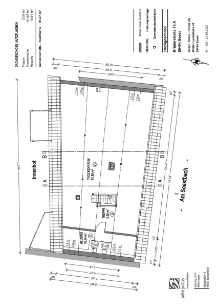 Grundriss DG Haus Nr. 15a