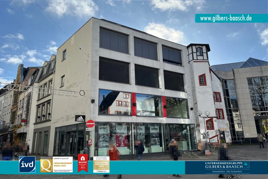 Modernes Wohn- und Geschäftshaus - Zinshaus/Renditeobjekt kaufen in Trier - Modernes Wohn- und Geschäftshaus in der Fußgängerzone - mit Ausbaupotential