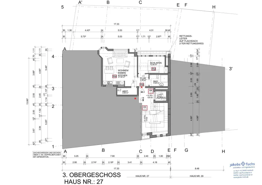 Grundriss 3 OG_Haus Nr 27_W31