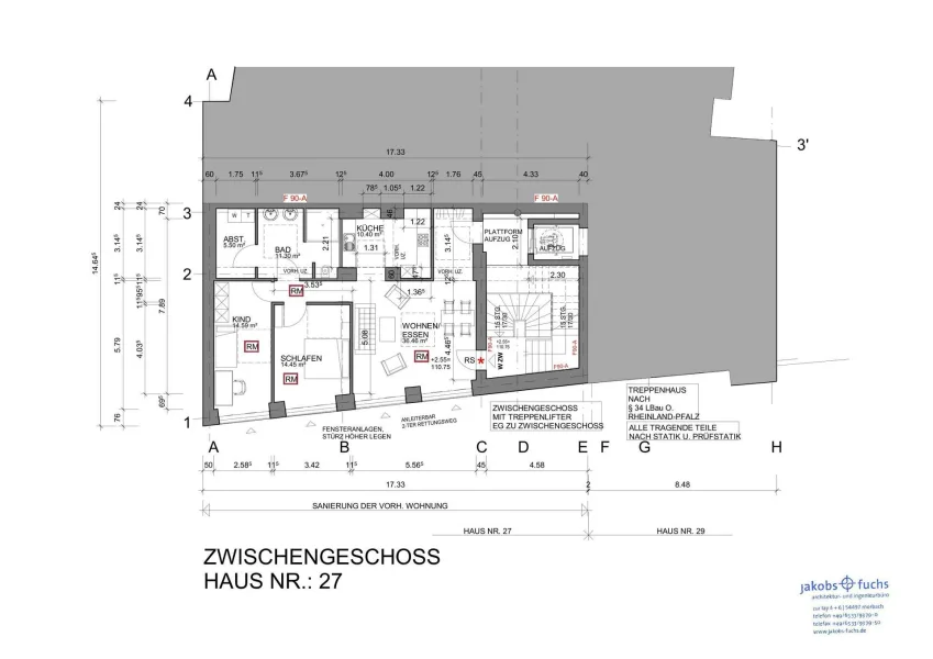 Grundriss Zwischengeschoss_Haus Nr 27