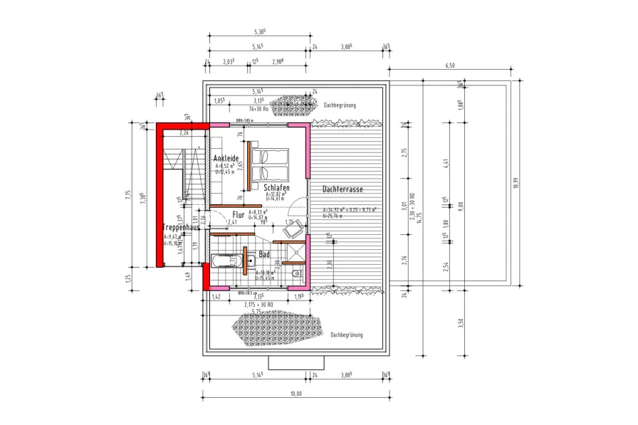 Grundriss Dachgeschoss