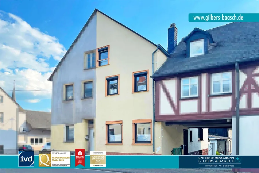 Schöne Doppelhaushälfte - Haus kaufen in Osann Monzel - Osann Monzel: Ideales Wohn/-Ferienhaus mit Garage, Balkon und gepflegtem Gesamtzustand