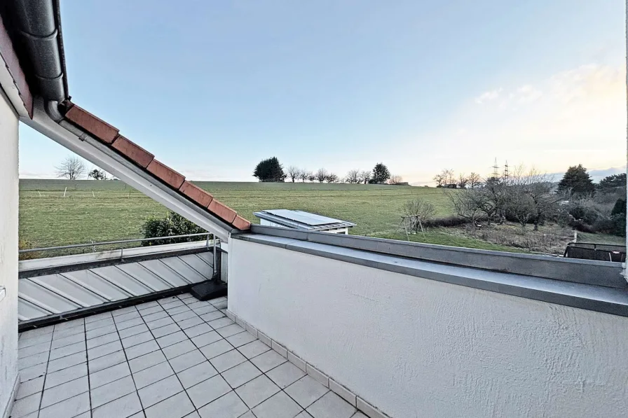 toller Balkon mit weitem Blick