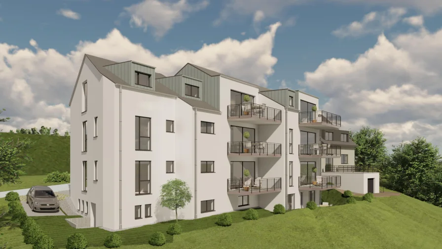 Animationsansicht 2 - Wohnung kaufen in Trier - Modernes Wohnen im Grünen im Energiesparhaus in Trier-Kernscheid
