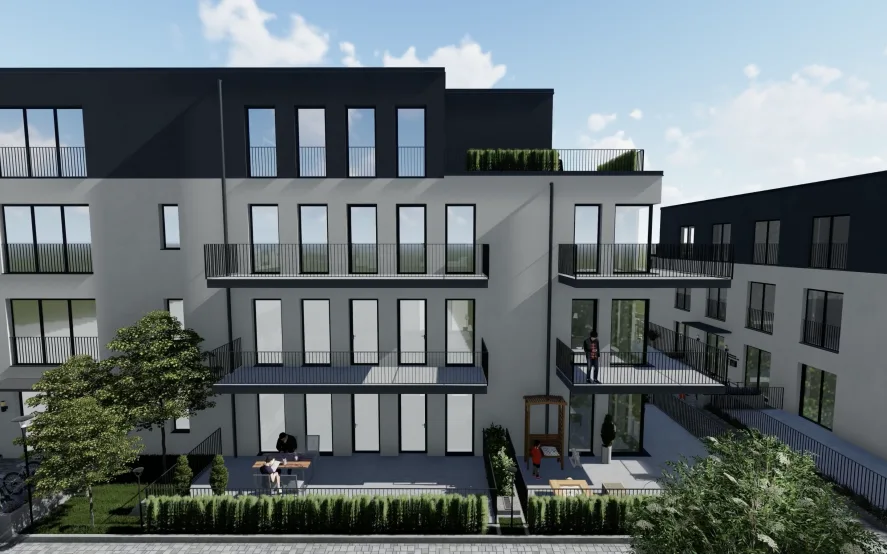 Tolle Penthousewohnung mit großer Dachterrasse im Energiesparhaus in ...