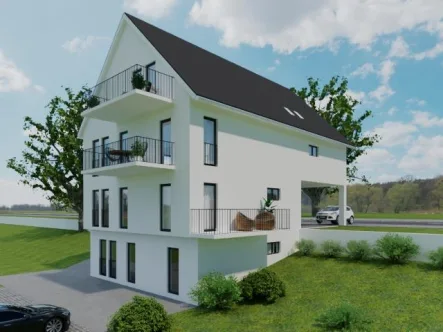 Ansicht1 - Wohnung kaufen in Freudenburg - Modernes Wohnen im Energiesparhaus in Freudenburg - ideal für Lux-Pendler