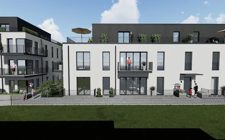 Gebäude B - Wohnung kaufen in Trier - Penthousewohnung mit großer Dachterrasse Trier-Kürenz - Achtung Anleger hohe Steuervorteile sichern