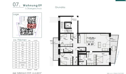 1. OG - WE 9 - Wohnung kaufen in Trier - Großzügige  helle Wohnung im KFW 40 Sparhaus Trier mit Top Verkehranbindung Luxemburg