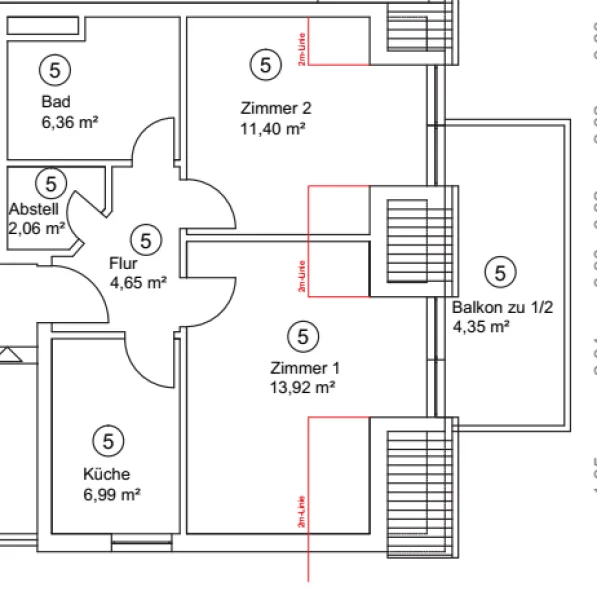 Grundriss WE 5