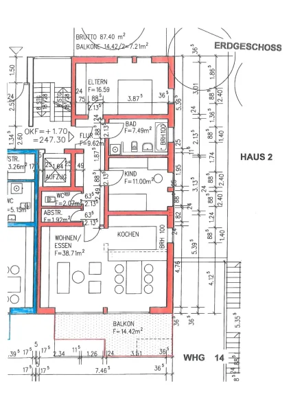 Grundriss Whg. 14