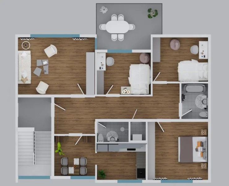 Typ 2  - Wohnung kaufen in Bonn - Schöne Wohnung im Energiesparhaus mit  KFW Darlehen ab 1,16 % + Zuschuß 18.000 EUR