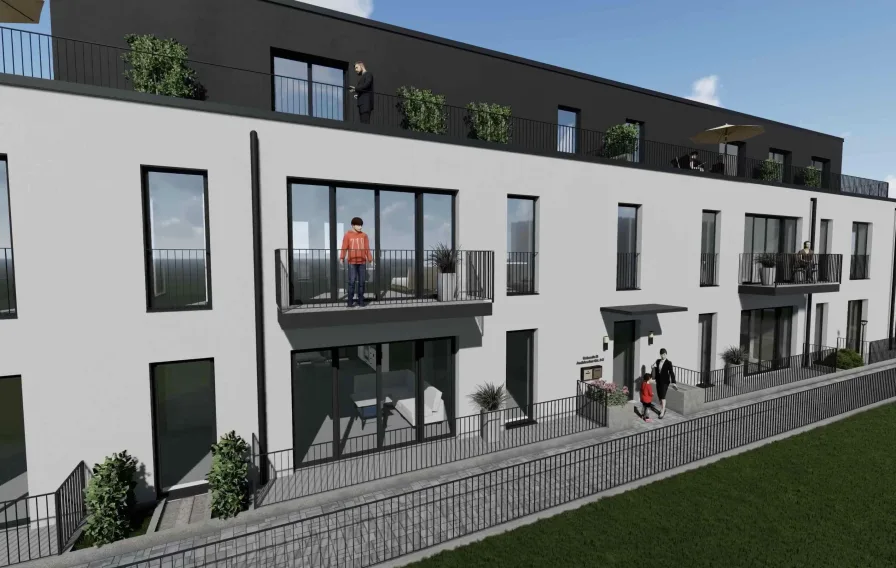 4 Haus B - Wohnung kaufen in Trier - Moderne altersgerechte Wohnung Energiesparhaus Trier-Kürenz- Hohe Steuervorteile sichern