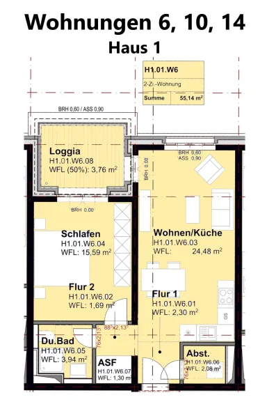  Wohnung 6, 10, 14